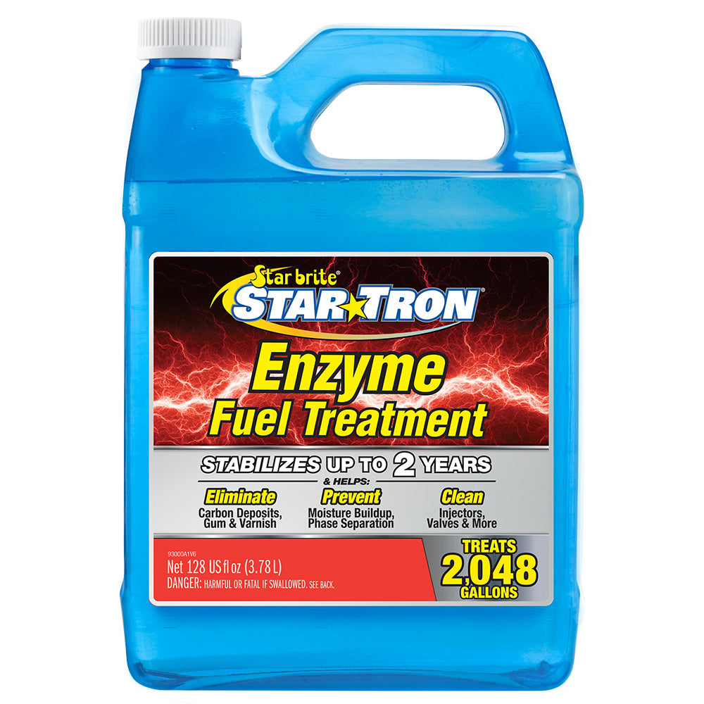 Star brite Star-Tron Enzyme Fuel Treatment - Concentrate Gas Formula - 1 Gallon — marine cleaning