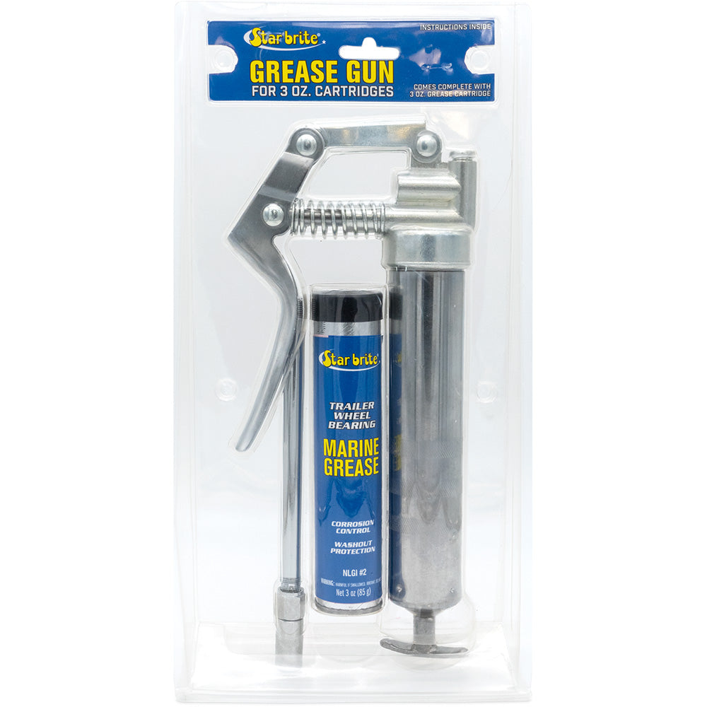 Star brite Pistol Grease Gun w/Marine-Grade Cartridge - 3 oz — marine cleaning