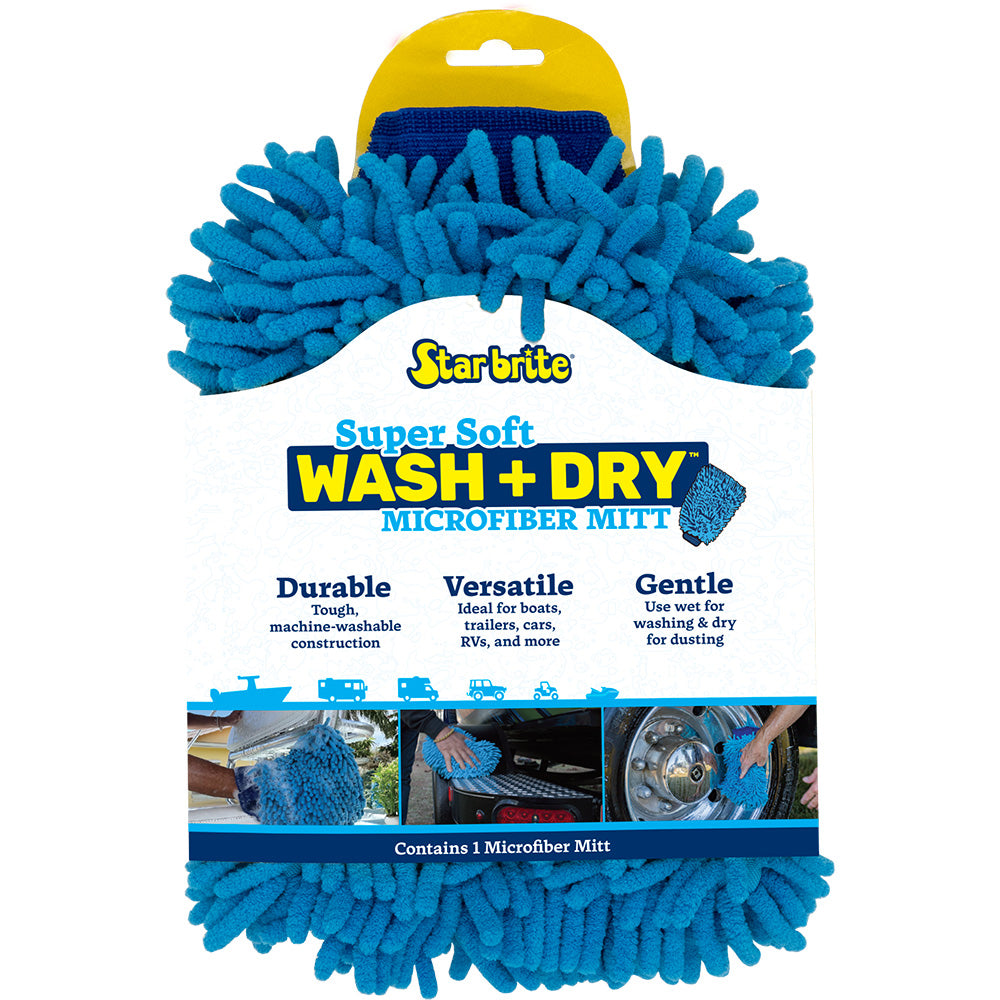 Star brite Machine Washable Microfiber Reggae Mitt — marine cleaning