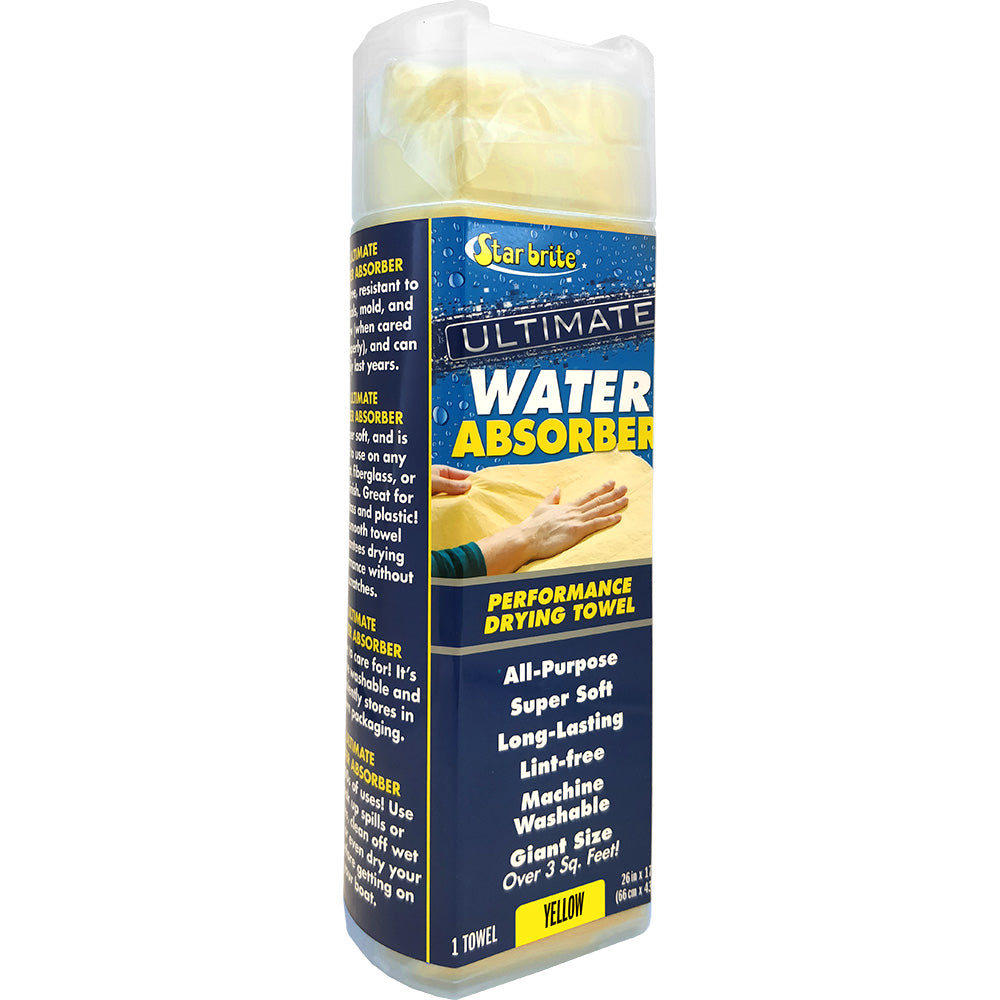 Star brite Ultimate Water Absorber - Performance Drying Towel - Yellow — marine cleaning