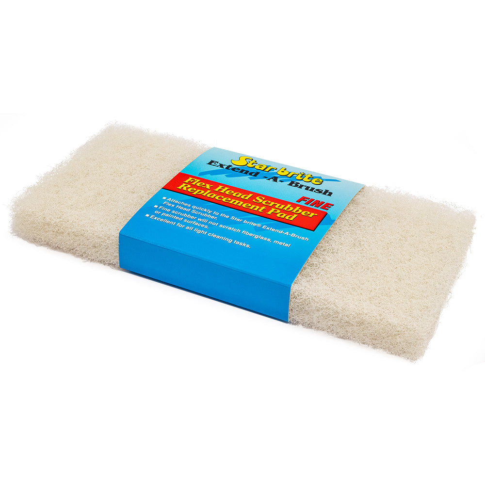 Star brite Large Scrub White Pad - Fine Texture — marine cleaning