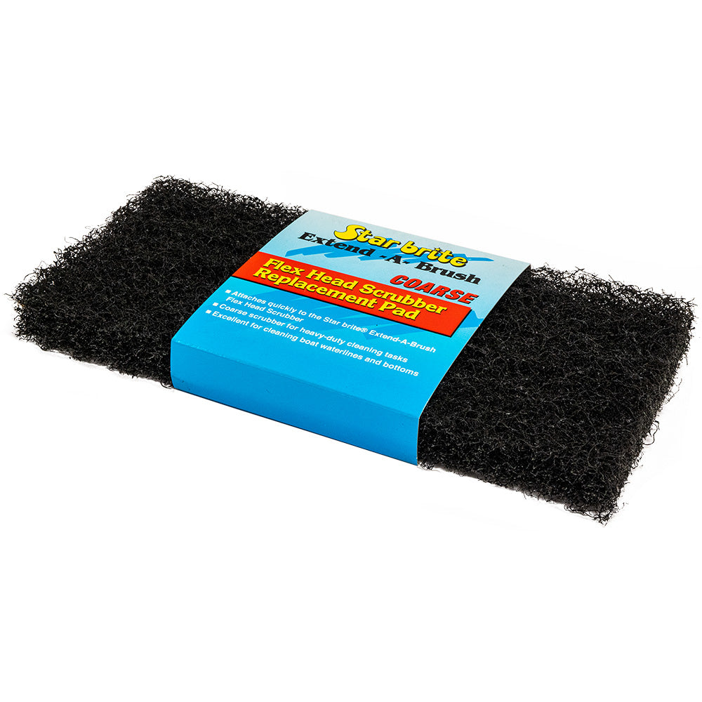 Star brite Large Scrub Black Heavy Duty Pad - Coarse Texture — marine cleaning