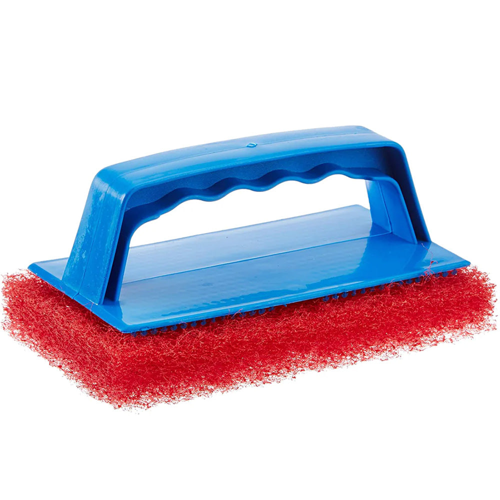 Star brite Medium Red Scrub Pad w/Interchangeable Handle — marine cleaning