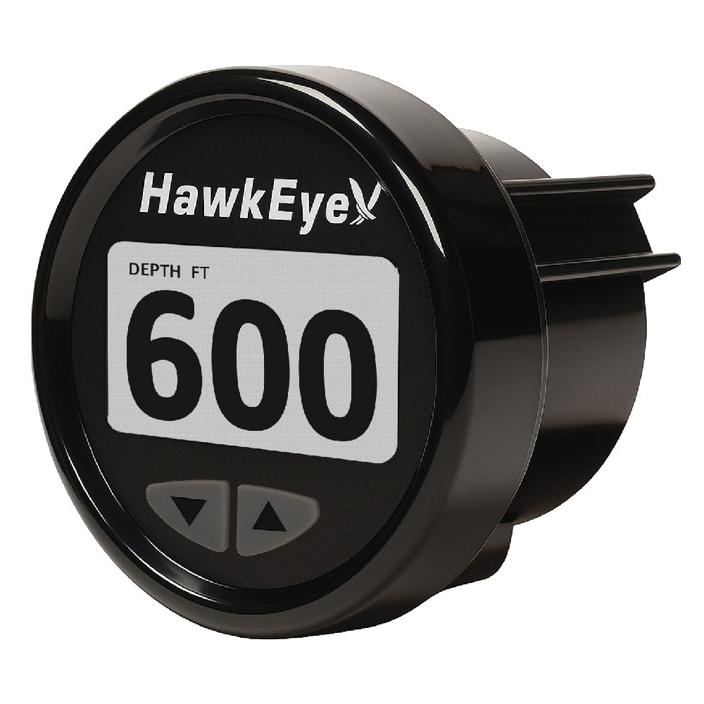 HawkEye DepthTrax® Edge In-Dash Depth Finder - HD Color Display - 600' Max Depth - TM Transducer — marine gauges