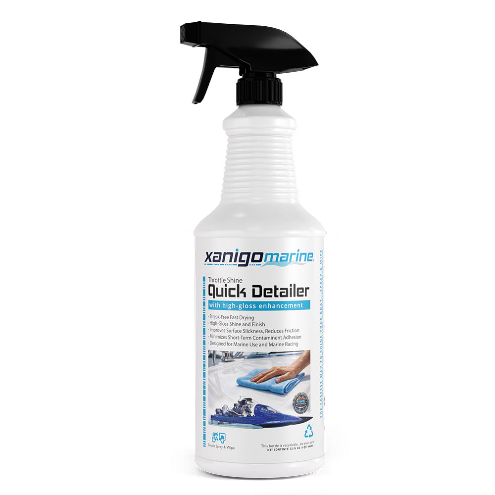 Xanigo Marine Throttle Shine Marine Quick Detailer - 32oz — marine cleaning