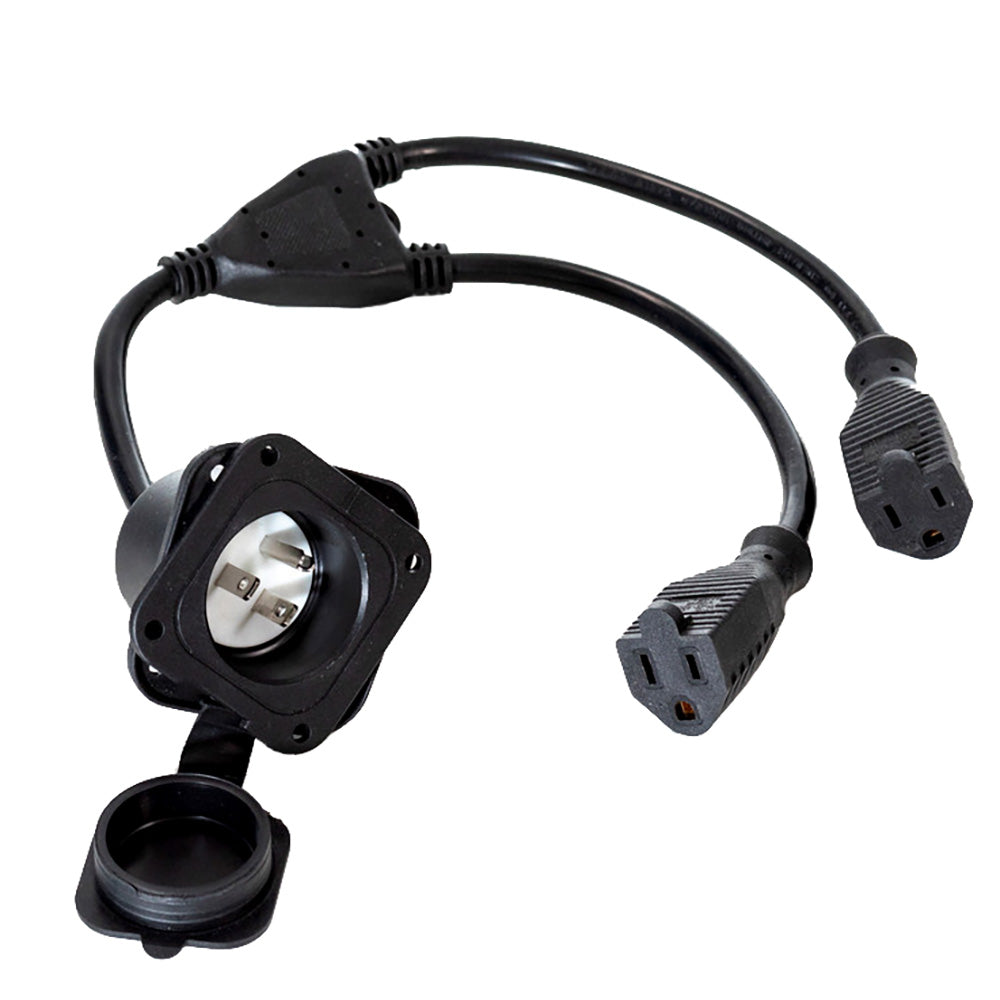 Pro-Guide Batteries Pro-Guide Double AC Receptacle — marine accessories