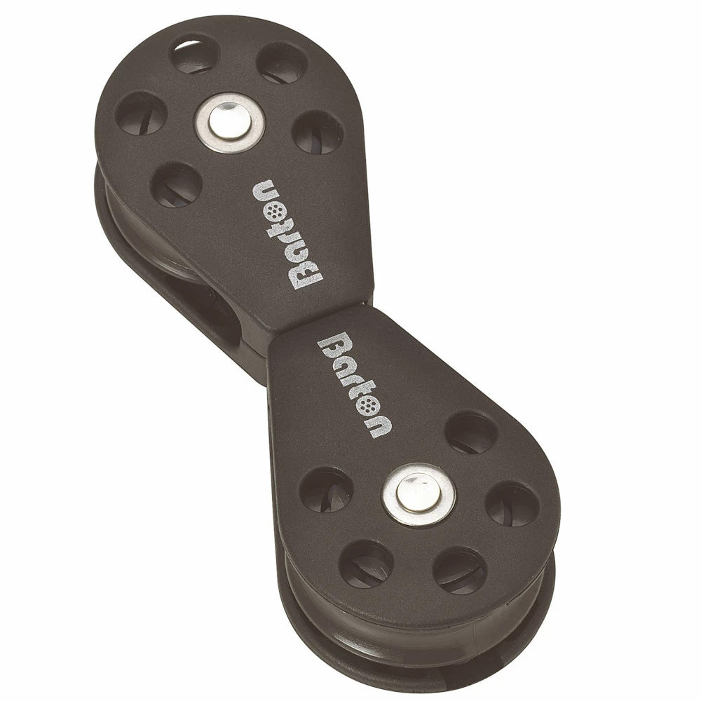 Barton Marine Barton Plain Bearing Pulley Block Back to Back Swivel Block - Size 1, 30mm — marine blocks