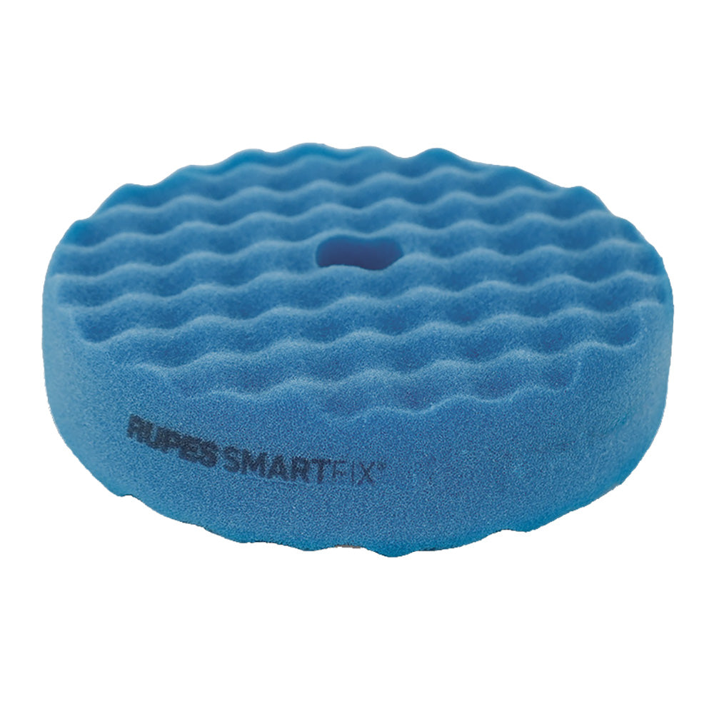 RUPES SMARTFIX® Double-Sided Coarse Foam Pad - 180mm - Blue — marine cleaning