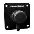 Flushmaster Vertical Single Outlet Flush Port Reroute - Black Acrylic - 1/2" Barb — marine flush kits