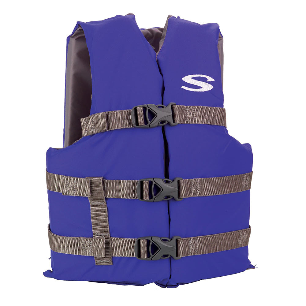Stearns Adult Life Vest USCG Approved Type III PFD - Blue - Standard Fit — marine paddlesports