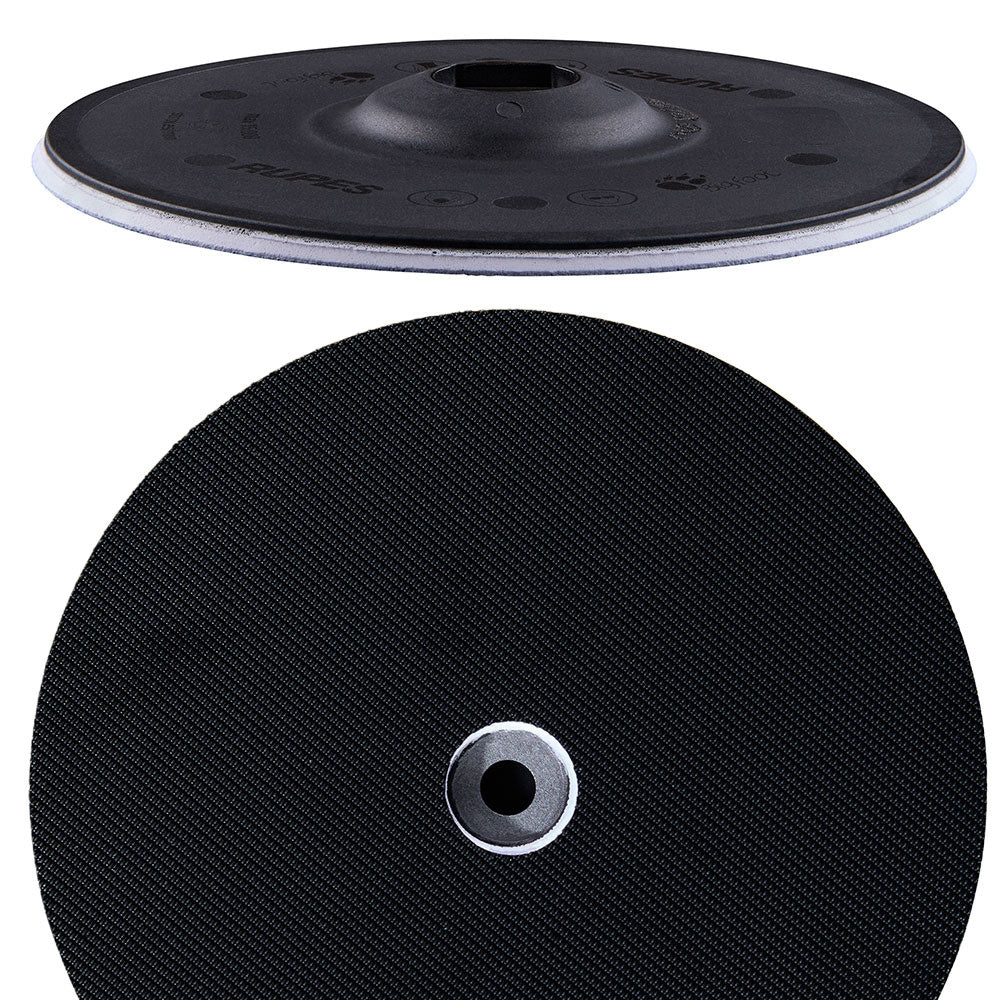 RUPES PrecisionPro Backing Plate 150mm/6" Velcro M8 Bolt & Shroud Lubricant — marine cleaning