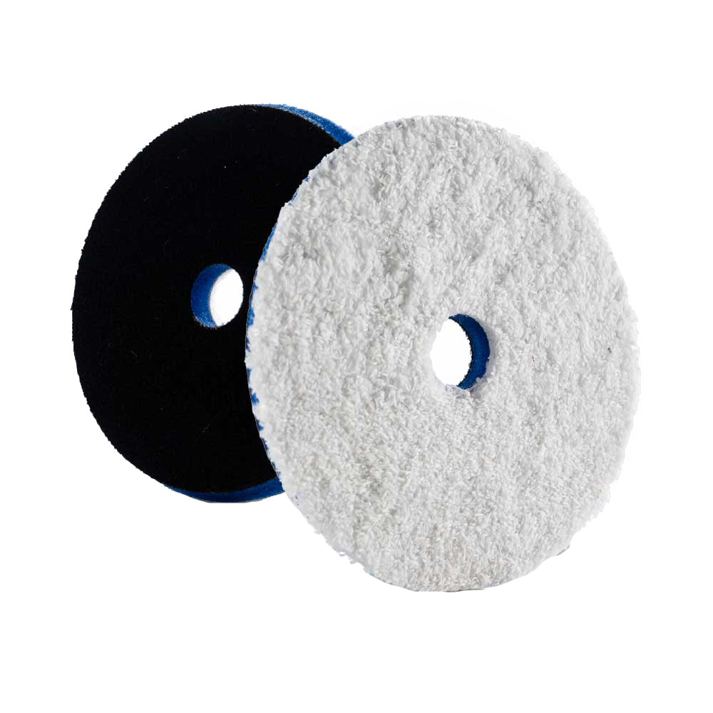Lake Country HDO Heavy Cutting Microfiber Pad 5.5" - Blue Foam w/White Microfiber — marine cleaning