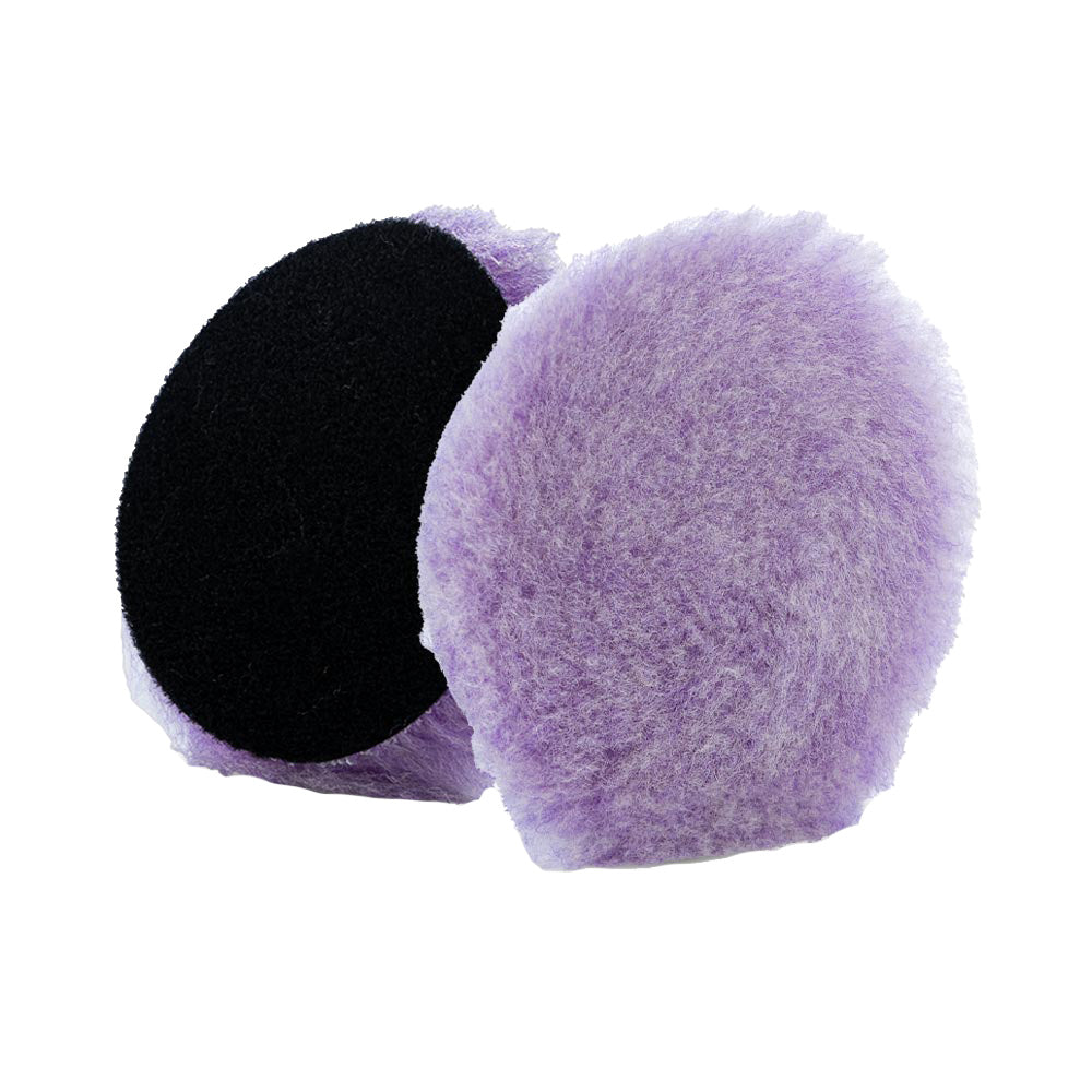 Lake Country Purple Foamed Wool Buffing/Polishing Pad 3.5" x .75" — marine cleaning