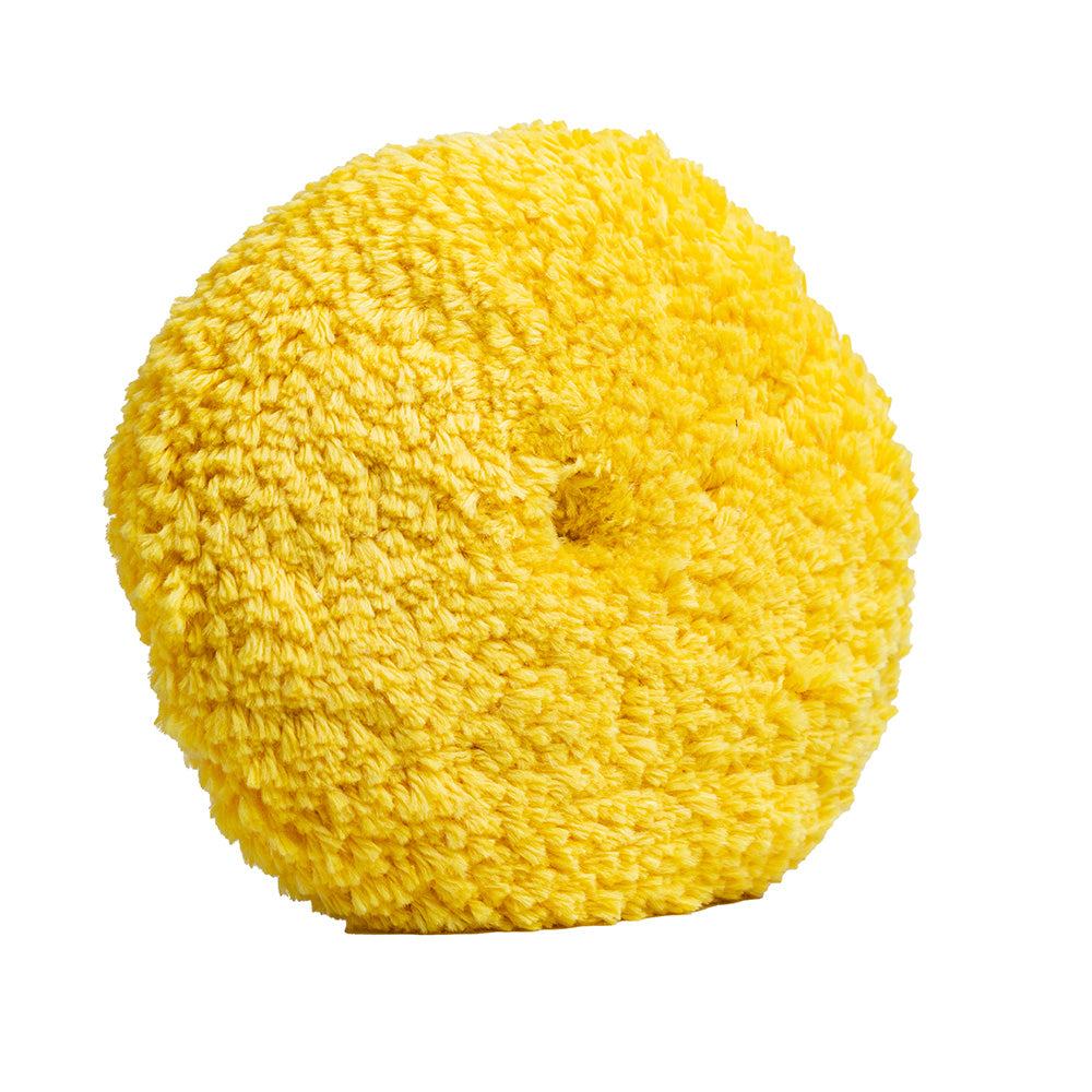 Lake Country Yellow Twisted Acrylic & Wool Pad 8" x 1.5" Quick Disconnect — marine cleaning