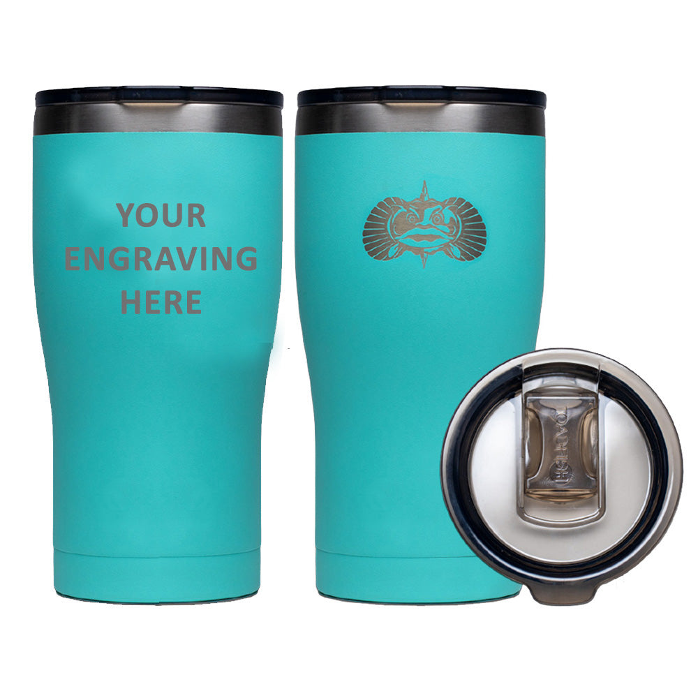Toadfish Custom Engraved Non-Tipping 20oz Tumbler - Teal *Minimum Order Quantity of 25 — marine hunting & fishing