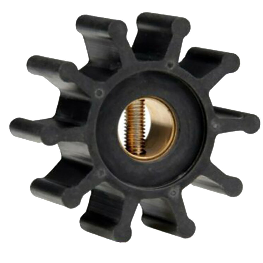 Jabsco Impeller Kit - Neoprene - 10 Blade - 2" Diameter x 7/8" Wide - Slotted Shaft Pin Drive - Brass Insert - 15/32" Shaft Diameter — marine impellers