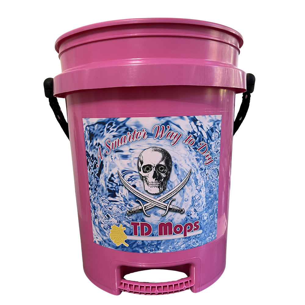 TD Mop TD Grip Bucket - Pink - 5 Gallon — marine cleaning