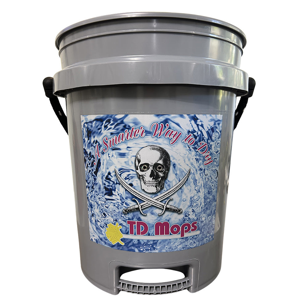 TD Mop TD Grip Bucket - Gray - 5 Gallon — marine cleaning