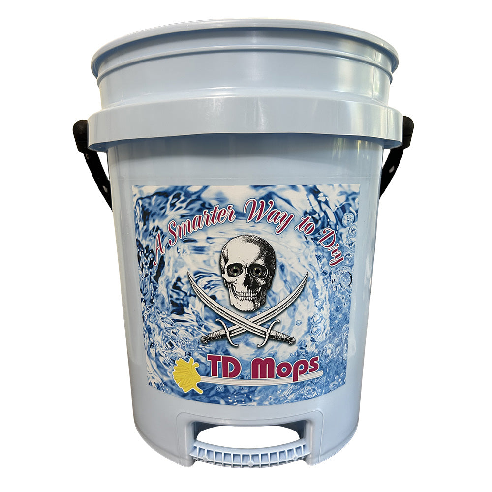 TD Mop TD Grip Bucket - Light Blue - 5 Gallon — marine cleaning