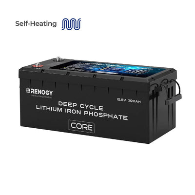 12V 300Ah Deep Cycle Lithium Iron Phosphate Battery w/Self-Heating | Core Series