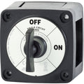 Blue Sea Systems Blue Sea 6005200 Battery Switch Single Circuit ON-OFF - Black — marine battery management