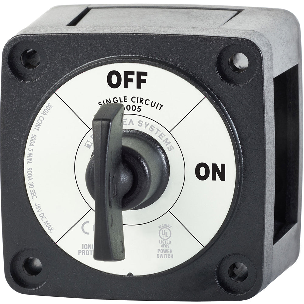 Blue Sea Systems Blue Sea 6005200 Battery Switch Single Circuit ON-OFF - Black — marine battery management
