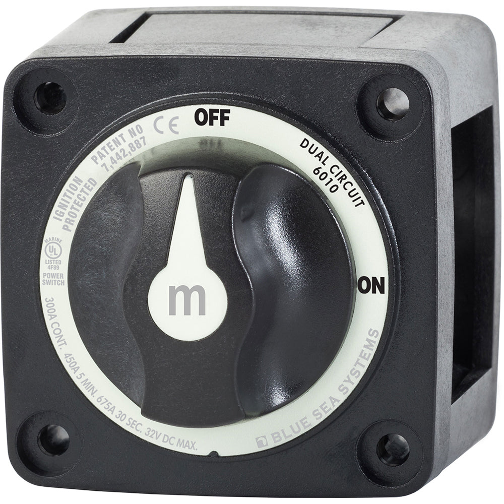 Blue Sea Systems Blue Sea 6010200 Battery Switch Dual Circuit - Black — marine battery management
