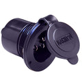 Marinco Marine On-Board Hard Wired Charger Inlet - 15Amp - Black — marine shore power
