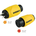 Marinco Straight Adapter 20Amp Locking Male to 30Amp Locking Female Connector — marine shore power