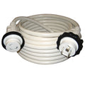 Marinco 30A 125V Molded Standard Cordset - White - 50' — marine shore power