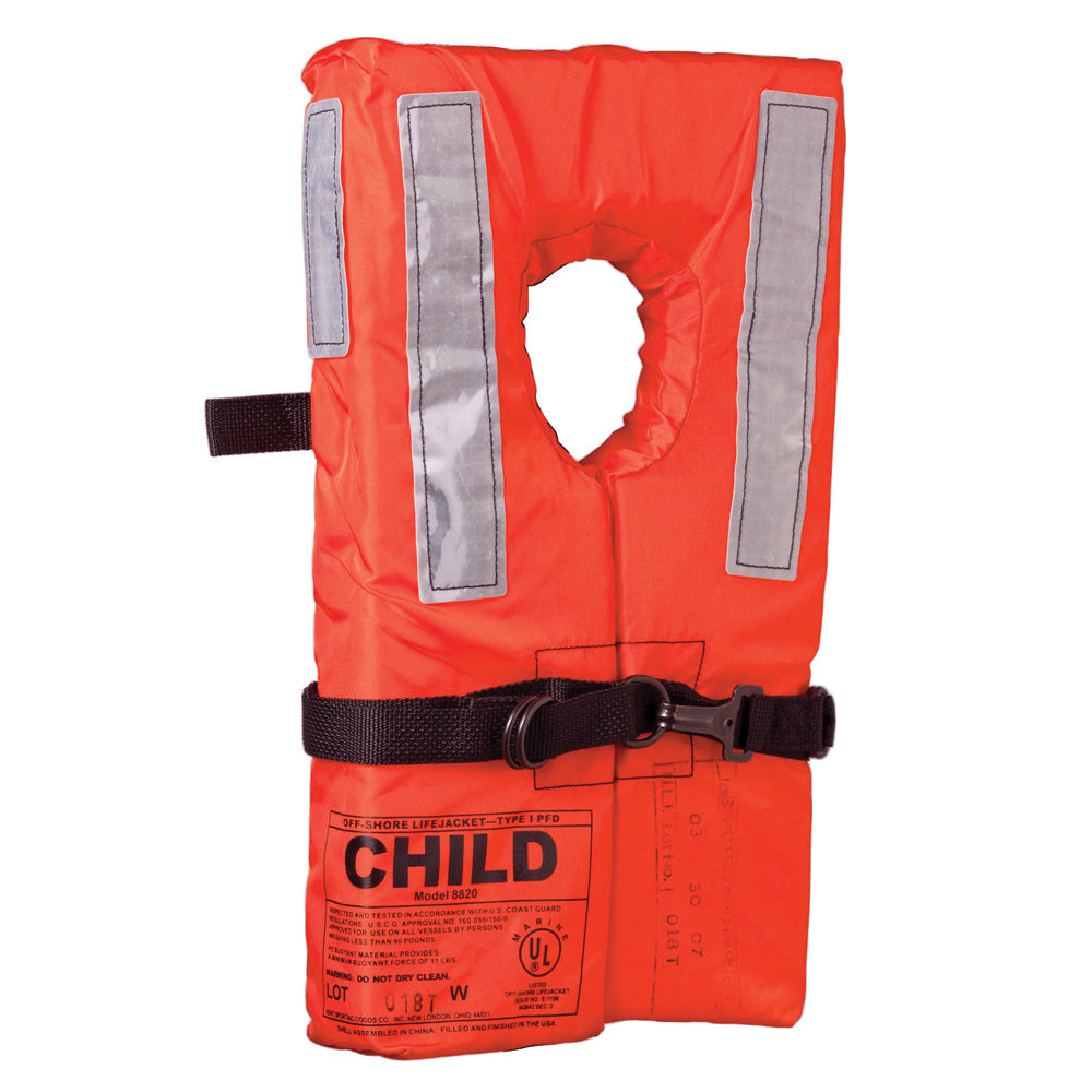 Kent Sporting Goods Kent Type 1 Collar Style Life Jacket - Child — marine personal flotation devices