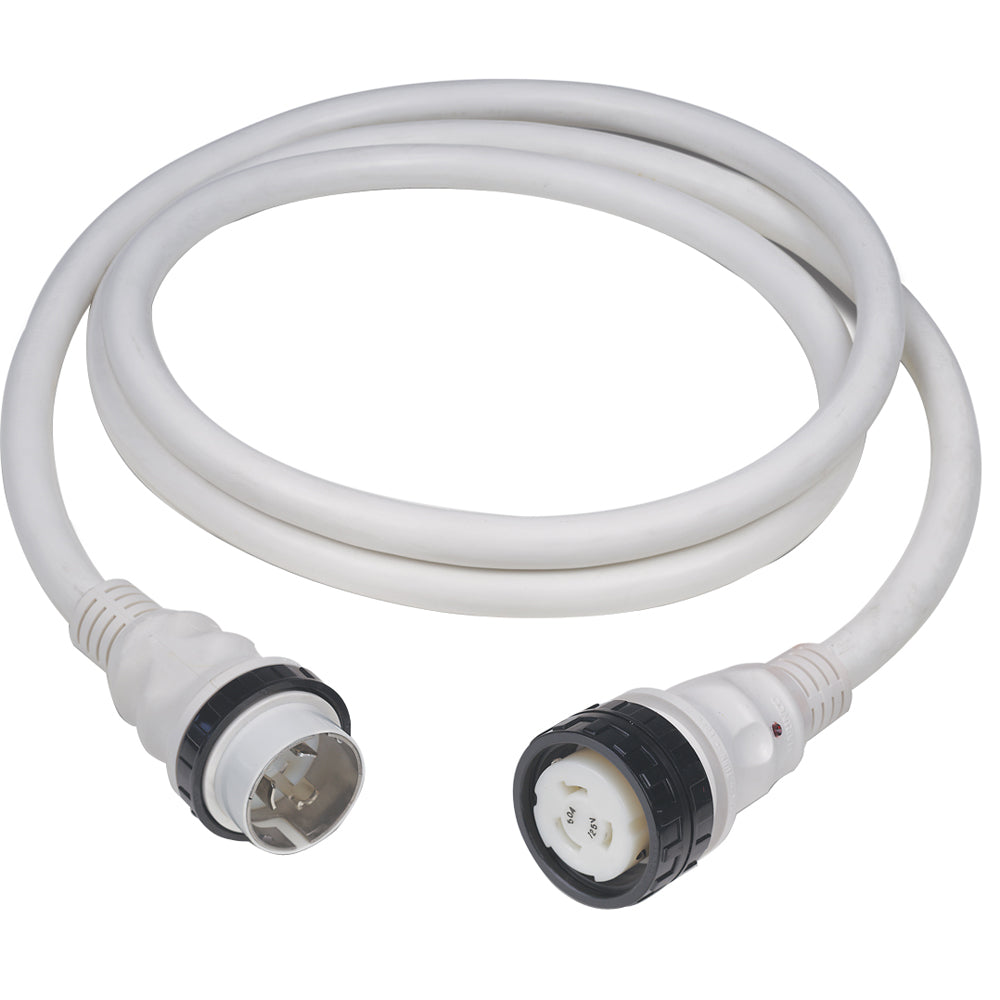 Marinco 50A 125V Shore Power Cable - 50' - White — marine shore power
