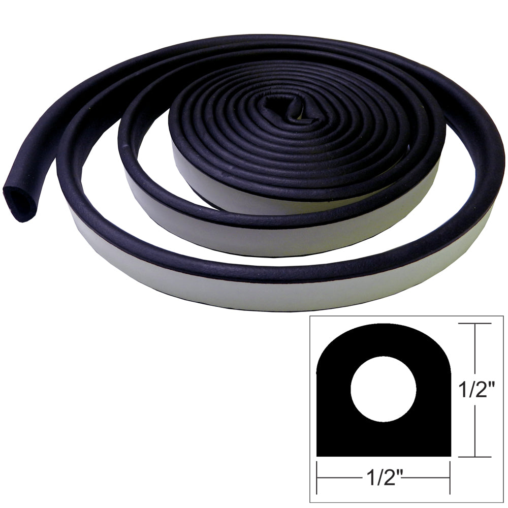 TACO Marine TACO Weather Seal - 10'L x ½"W x ½"H - Black — marine accessories