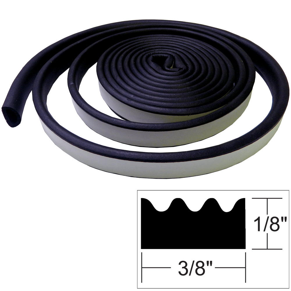 TACO Marine TACO Weather Seal - 10'L x ⅛"H x ⅜"W - Black — marine accessories