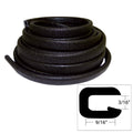 TACO Marine TACO Flexible Vinyl Trim - 5/32" Opening x 9/16"W x 25'L - Black — marine accessories