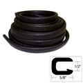 TACO Marine TACO Flexible Vinyl Trim - ½" Opening x ⅝"W x 25'L - Black — marine accessories