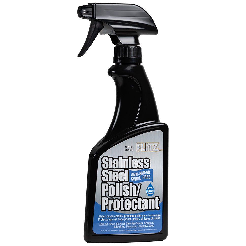 Flitz Stainless Steel Polish/Protectant - 16oz Spray — marine cleaning