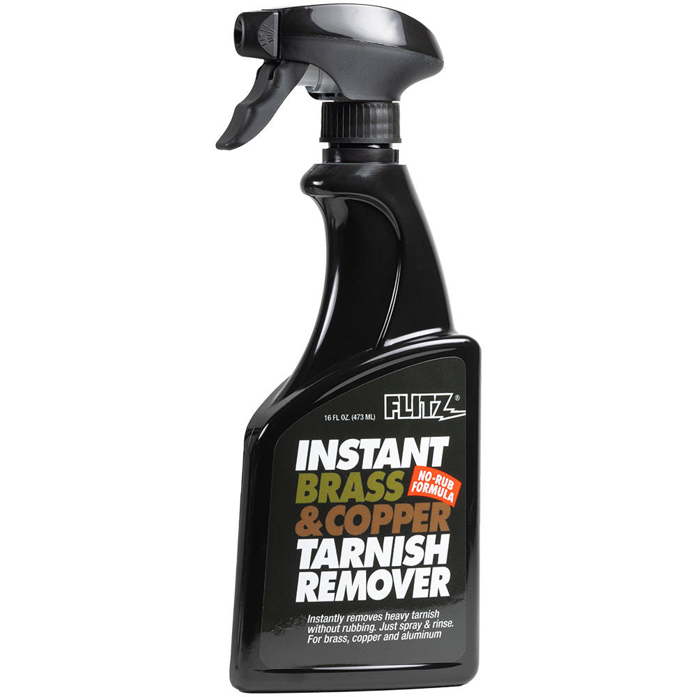 Flitz Instant Brass & Copper Tarnish Remover - 16. oz Spray — marine cleaning