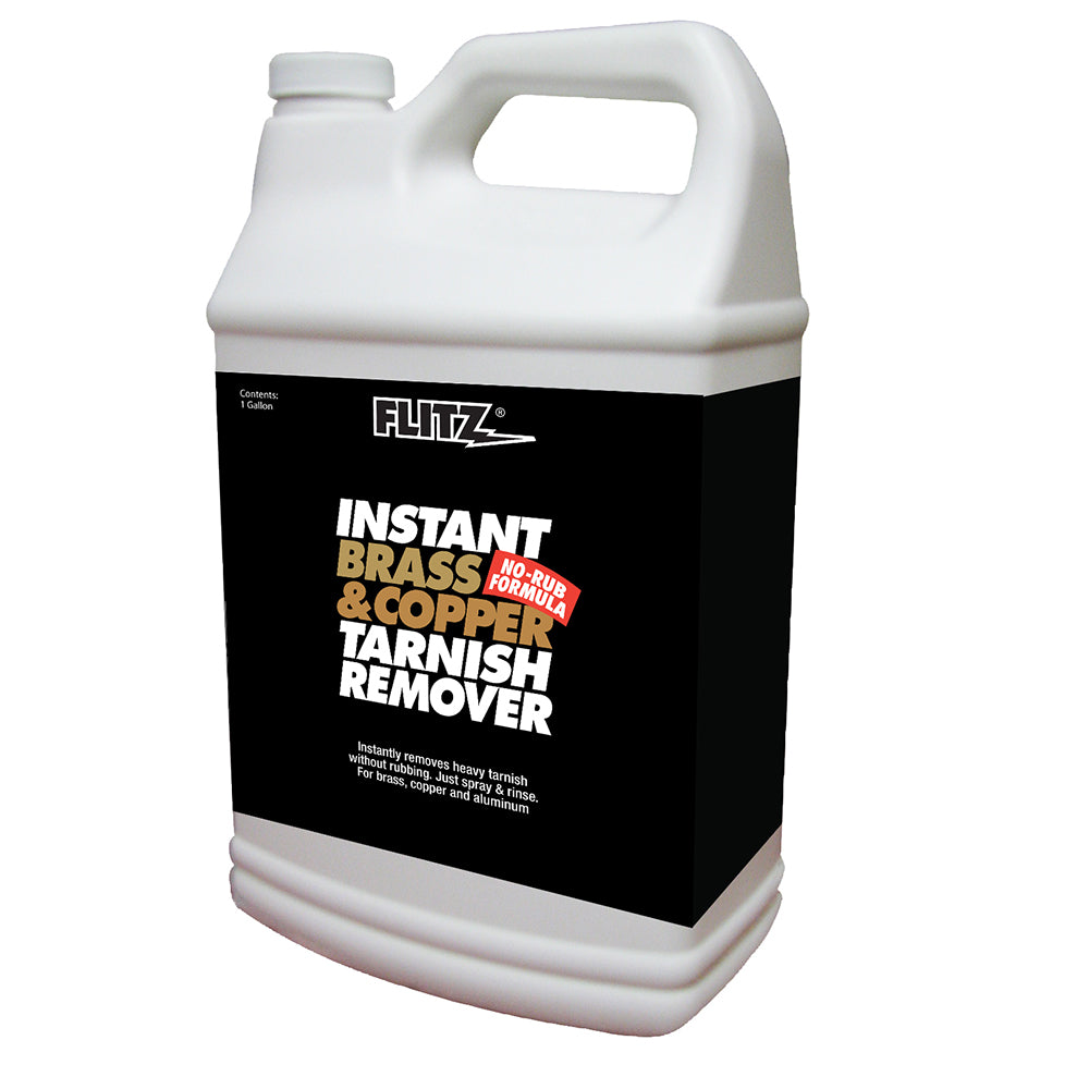 Flitz Instant Brass & Copper Tarnish Remover - 1 Gallon — marine cleaning