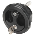 Whitecap Compression Handle - Nylon Black/Black - Locking — marine latches