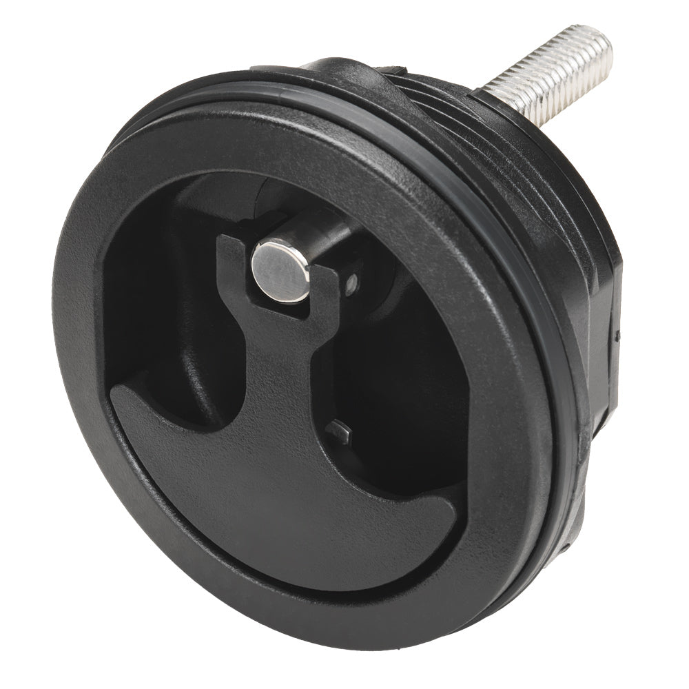Whitecap Compression Handle - Nylon Black/Black - Non-Locking — marine latches