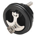 Whitecap Compression Handle - Nylon Black/SS - Locking — marine latches