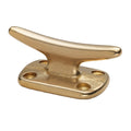 Whitecap Fender Cleat - Polished Brass - 2" — marine cleats
