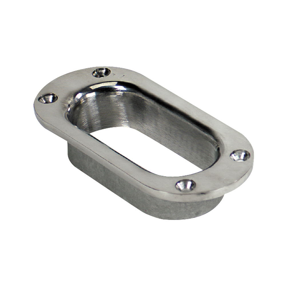 Whitecap Hawse Pipe - 316 Stainless Steel - 1-1/2" x 3-3/4" — marine rope & chain pipe