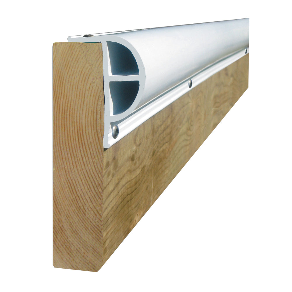 Dock Edge PRODOCK Heavy "P" Dock Profile - (3) 8' Sections - White — marine bumpers/guards