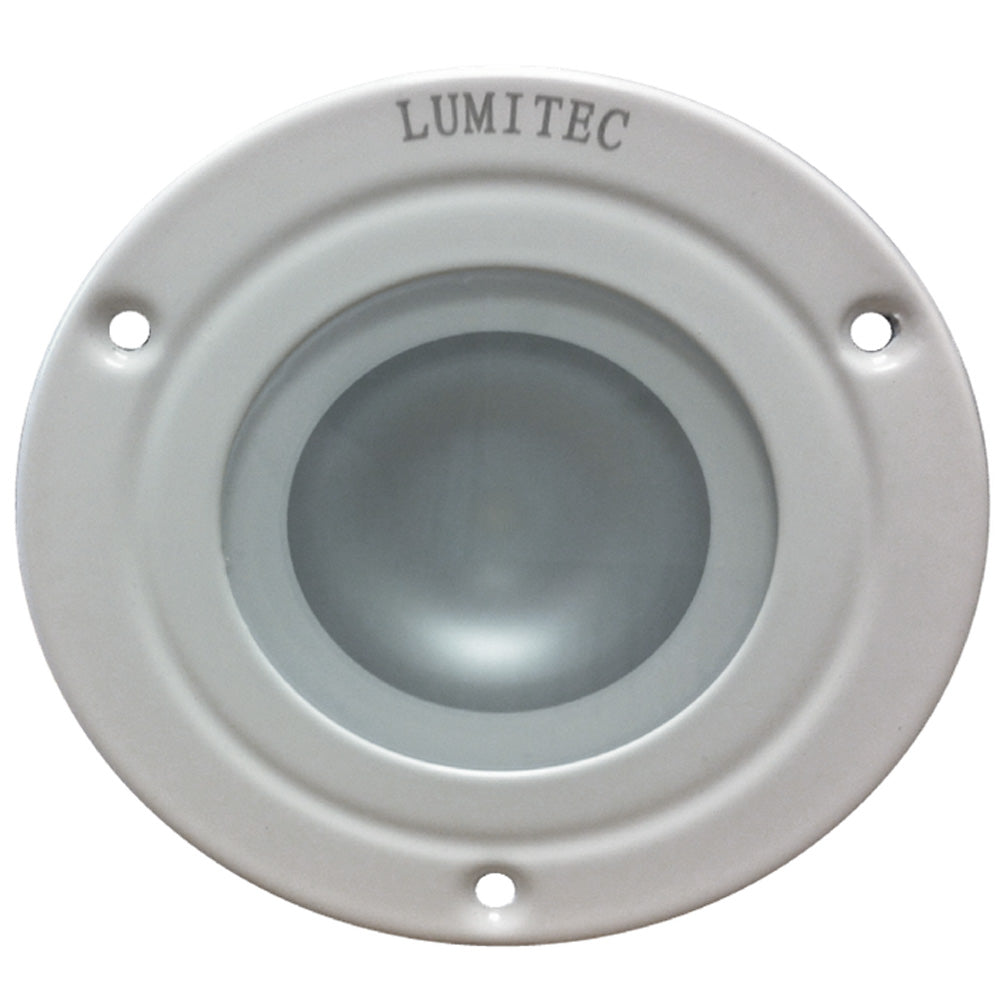 Lumitec Shadow - Flush Mount Down Light - White Finish - 3-Color Red/Blue Non-Dimming w/White Dimming — marine dome/down lights