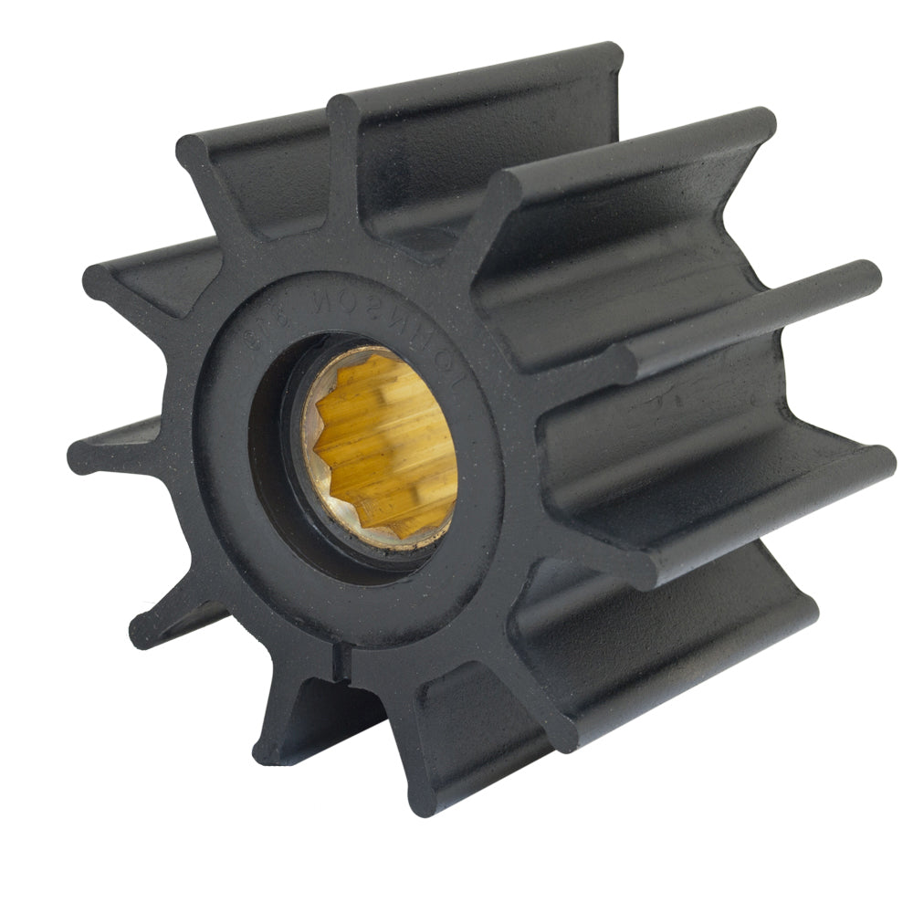 Jabsco Impeller Kit - 12 Blade - Neoprene - 3-¾" Diameter - Brass Insert - Spline Drive — marine impellers