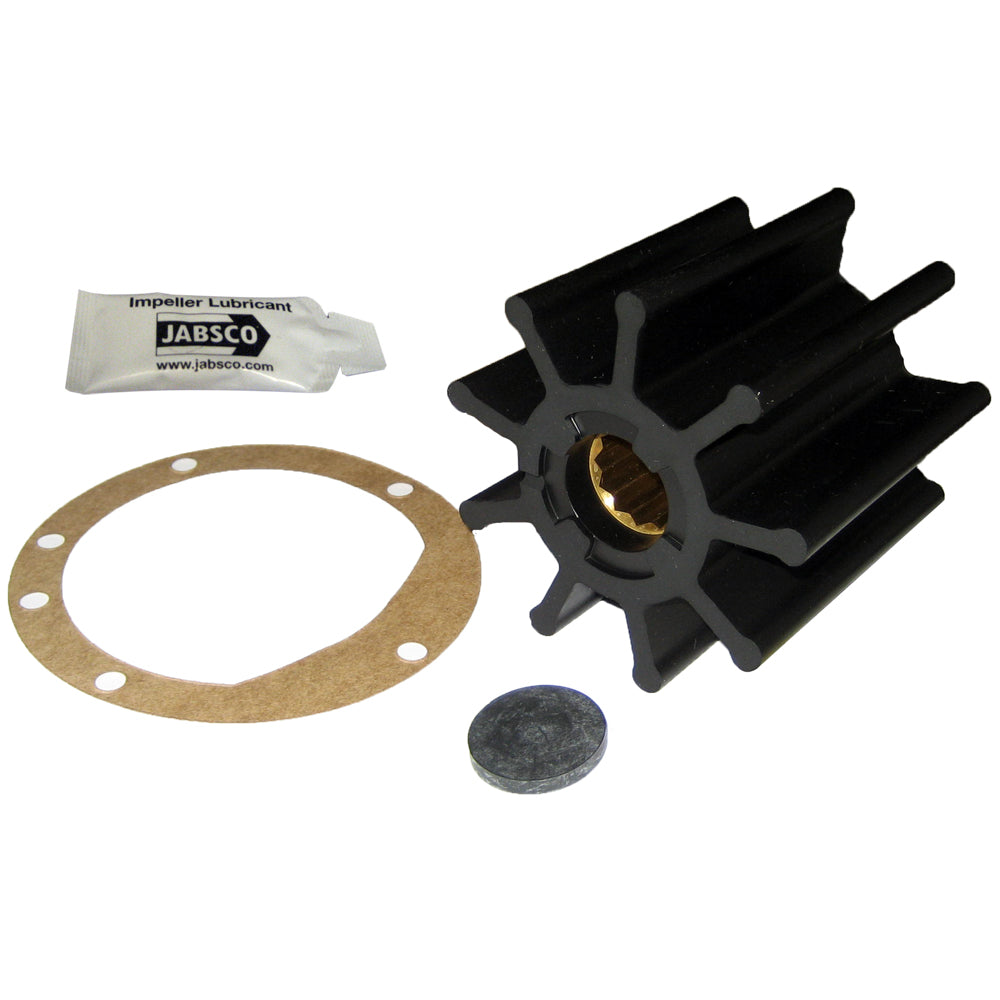 Jabsco Impeller Kit - 9 Blade - Nitrile - 3-3/4" Diameter x 3-1/2" W, 1" Shaft Diameter — marine impellers