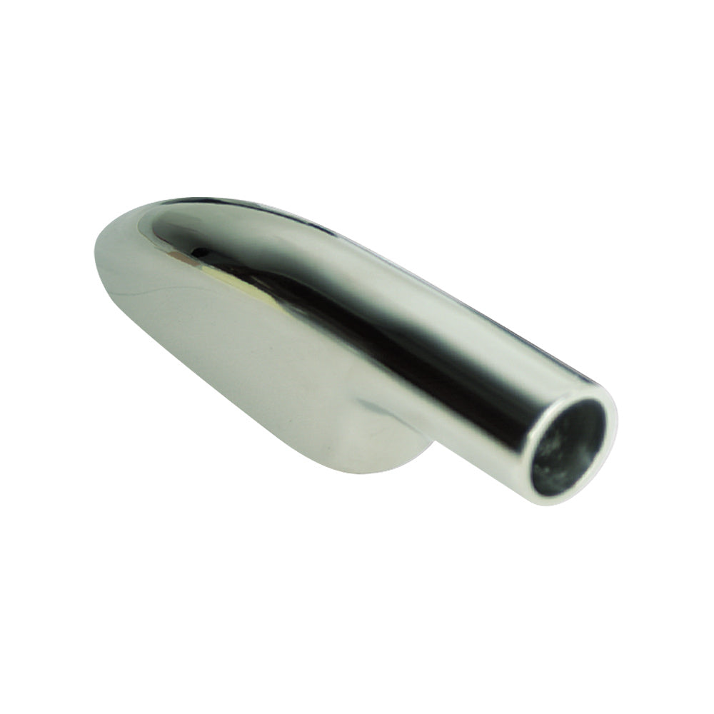 Whitecap End-Bottom Mounted 90° - 316 Stainless Steel - 7/8" Tube O.D — marine rail fittings