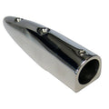 Whitecap 5-1/2° Rail End (End-In) - 316 Stainless Steel - 7/8" Tube O.D. — marine rail fittings